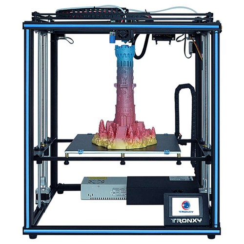 TRONXY X5SA 3D Printer Rapid Assembly DIY Kit Printing Size 330*330*400mm Auto Leveling Filament Sensor Resume Print Cube Full Metal Square with 3.5 inch Touch Screen
