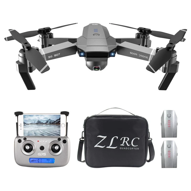 ZLRC SG907 4K 5G GPS Foldable RC Drone FPV Three Batteries With Bag