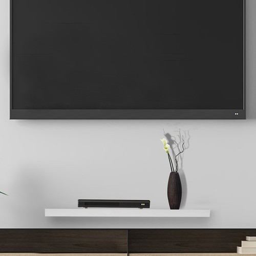 Leisure Zone Wall Mounted Floating Shelf White