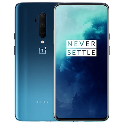 OnePlus 7T Pro 6.67 Inch 4G LTE Smartphone Snapdragon 855 Plus 8GB 256GB 48.0MP+8.0MP+16.0MP Triple Rear Cameras NFC Face Unlock Oxygen OS Android 10.0 Global Rom - Blue