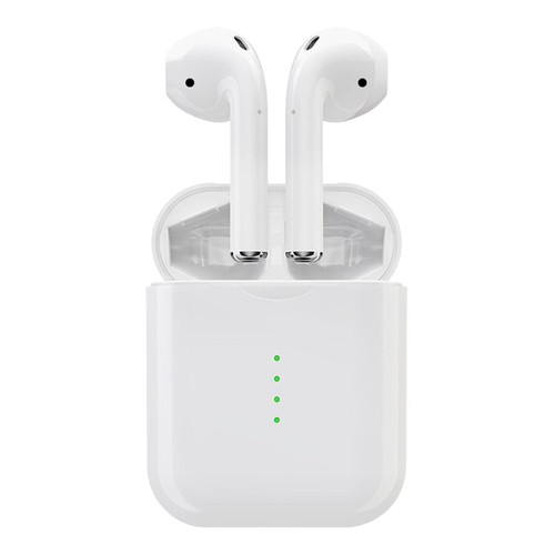 i10 TWS Bluetooth 5.0 Earbuds Independent Use Tap Control Automatically Pairing - White
