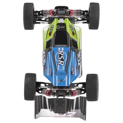 Wltoys 144001 Fahrendes 1/14 2,4 G 4WD 60 km/h elektrisches, gebürstetes Offroad-Buggy-RC-Auto RTR – Grün