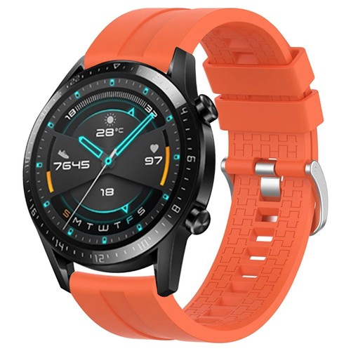 huawei watch gt orange fluoroelastomer strap