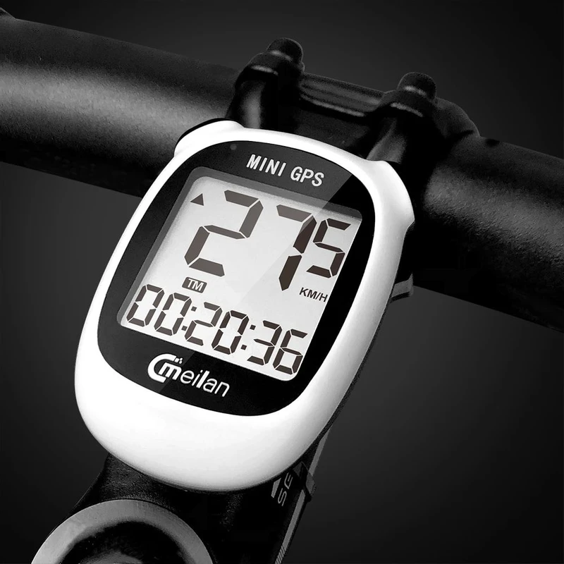 Meilan M3 Mini GPS Bike Computer 1.6 Inch Monochrome Display White