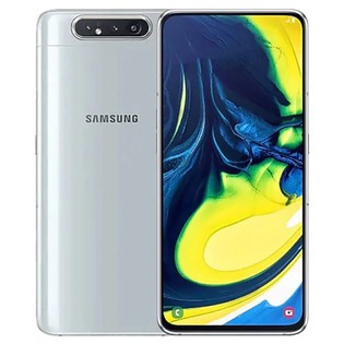 Samsung Galaxy A80 CN Version 4G Smartphone 6.7 Inch Snapdragon 730G 8GB 128GB 48.0MP+8.0MP+3D Depth Camera Triple Rear Cameras NFC Fingerprint ID Dual SIM Android 9.0 - Sliver