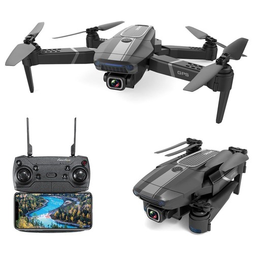 JDRC JD-22S 4K 5G WIFI FPV Foldable GPS RC Drone With Adjustable UHD Camera 16mins Flight Time Follow Me Mode RTF - Two Batteries With Bag
