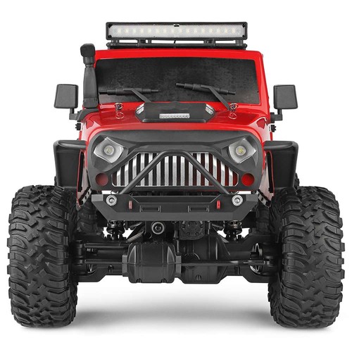 Wltoys 104311 JEEP 1/10 2,4G 4WD Elektrisk Borstad terränggående bergband Klätterfordon RC-bil med LED-ljus RTR - Röd