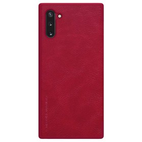 NILLKIN Protective Leather Phone Case For Samsung Galaxy Note 10 / Note 10 5G Smartphone - Red
