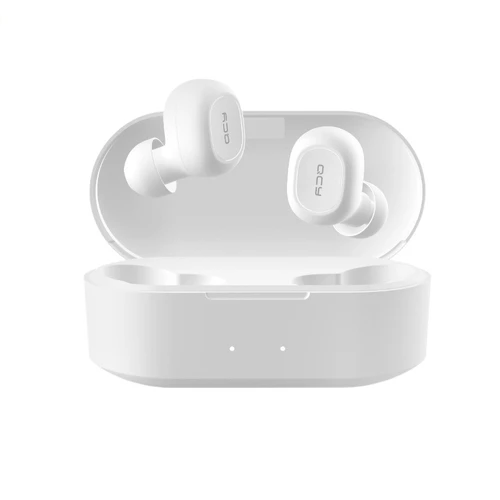 QCY T2S Bluetooth 5.0 TWS Earphones Wireless Charging 800mAh White