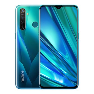 Realme 5 Pro 4G LTE Smartphone 6.3 Inch FHD+ Dew-drop Screen Snapdragon 712AIE 8GB RAM 128GB ROM 48MP AI Quad Rear Cameras 4035mAh Large Battery Fingerprint ID Android P Global Version - Crystal Green