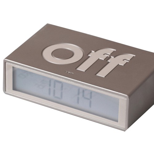 LEXON FLIP LR130 Digital Alarm Clock Pale Gold