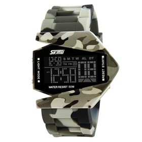 SKMEI 0817 Fighter Aircraft Sport Watch Camouflage