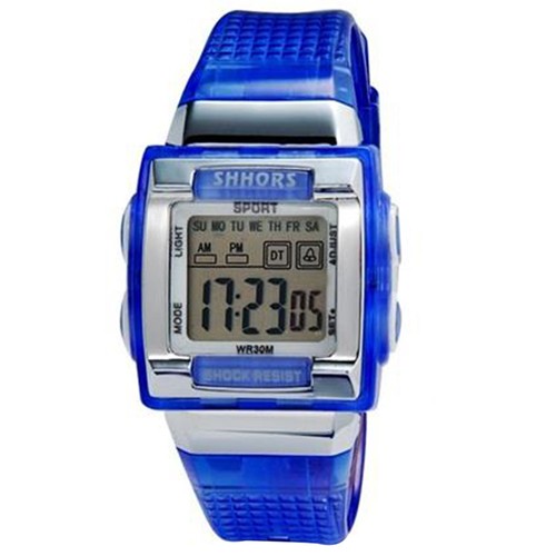 blue led watch