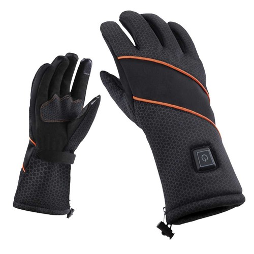 PMA X20 Motorcycle Gloves 1900mAh Battery Powered Waterproof Smart Heated Touch Screen - Black