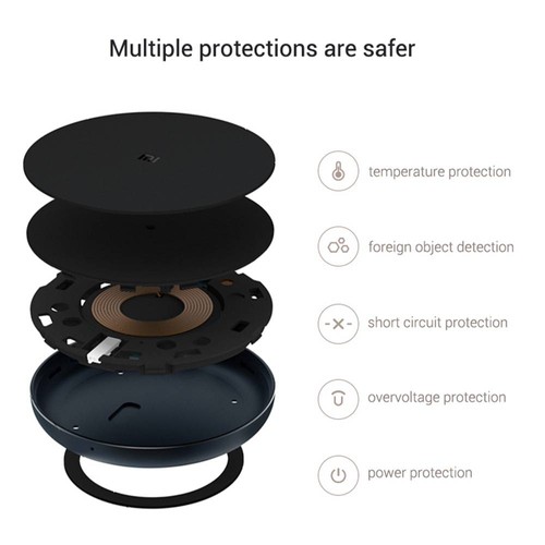 Xiaomi Wireless Charger 10W Smart Quick Charging With LED Light Black