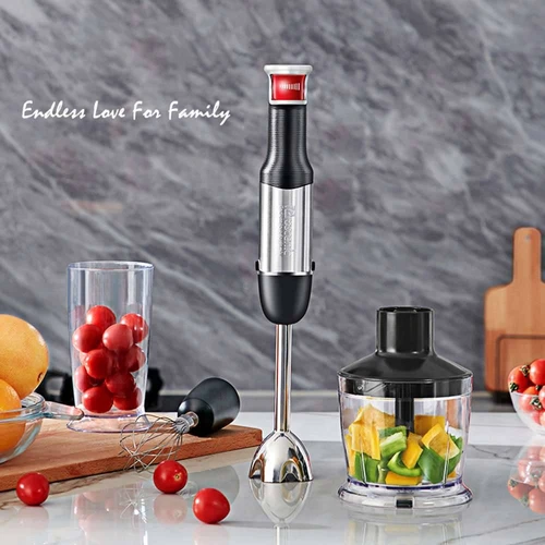 Wancle 1000W Immersion Hand Blender 4 in 1 Powerful Stick Blender