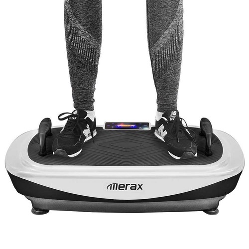 Image result for Merax 4D Vibration Plate Machine Triple Motor LCD Display Resistance Bands