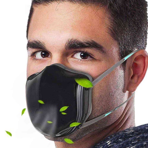 ritme Jabeth Wilson Peer Q5 Pro Reusable Smart Electric Air Filter N95 Face Mask Black