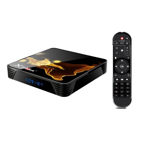 X99 MAX Plus 4GB/64GB Android 9.0 Amlogic S905x3 TV Box 8K@24FPS 4K@60FPS OTA Update 2.4G+5.8G WiFi Bluetooth 1000Mbps LAN USB3.0