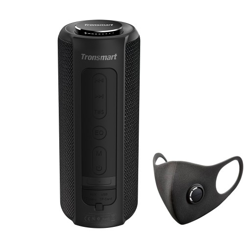 Tronsmart Element T6 Plus 40W Bluetooth 5.0 Speaker with Free Smartmi KN95 FFP2 Reusable Sponge Face Mask Size L