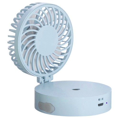Mini Portable Cooling Fan Small Fan 4 Inch USB Fan Desktop Student Dormitory Mini Fan Cycle Fan Table Fan Color : Blue