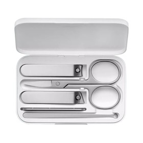 Prenosné nožnice na nechty z nehrdzavejúcej ocele Xiaomi Mijia biele 5 ks