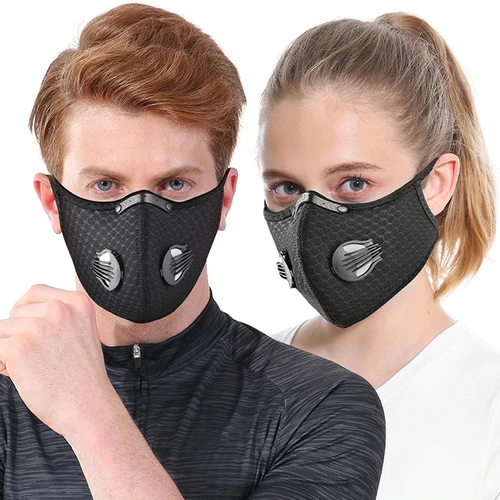 Masque de protection anti-coronavirus KN95 avec filtre à charbon actif