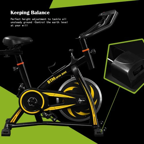 BTM Indoor Cycling Exercise Bike Yellow