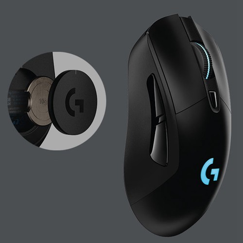 Logitech G703 LIGHTSPEED Drahtlose Gaming-Maus 16000DPI Hero 16K Sensor Powerplay Drahtloses Laden RGB Light - Schwarz