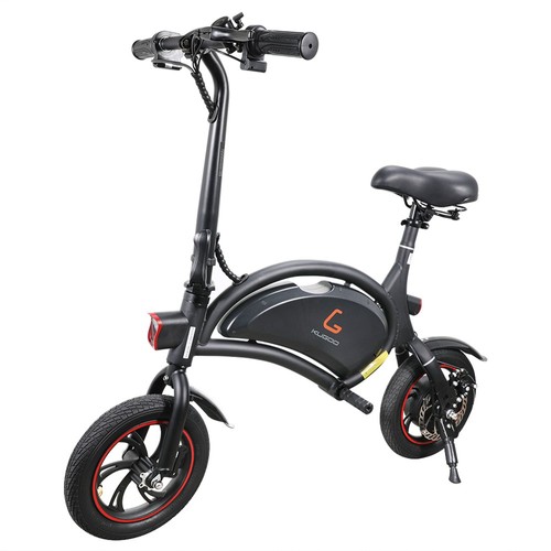 KugooKirin B1 Folding Moped Electric Bike 250W Motor 12 Inch Black