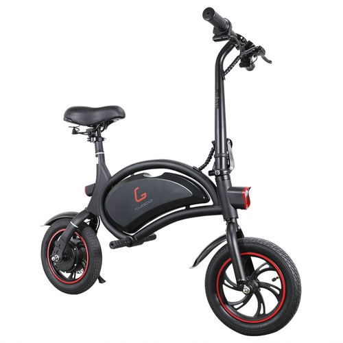 KugooKirin B1 Folding Moped Electric Bike 250W Motor 12 Inch Black