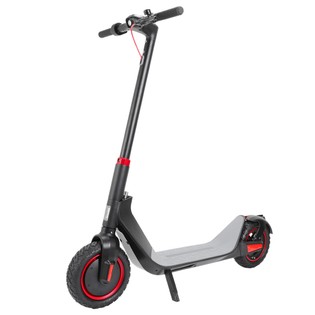 KUGOO G-Max Electric Scooter 10 Inch Pneumatic Tire 500W Brushless Motor Max Speed 30km/h Up To 32km Rang 10.4AH Battery - Black