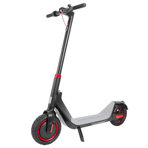 KUGOO G-Max Electric Scooter 10 Inch Pneumatic Tire 500W Brushless Motor Max Speed 35km/h Up To 32km Rang 10.4AH Battery - Black