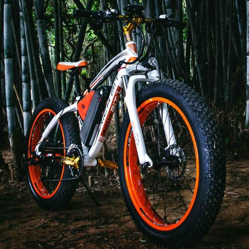 RICH BIT TOP-022 E-Bike 1000W Motor 17AH 26 Inch 35Km/h White Orange