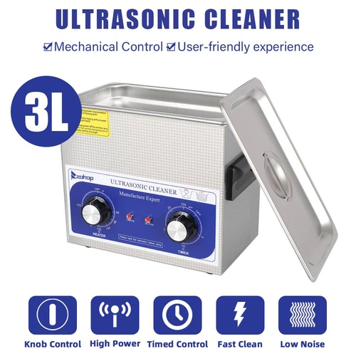 Desktop mechanical time-adjustable and temperature-adjustable ultrasonic  cleaning machine instrument