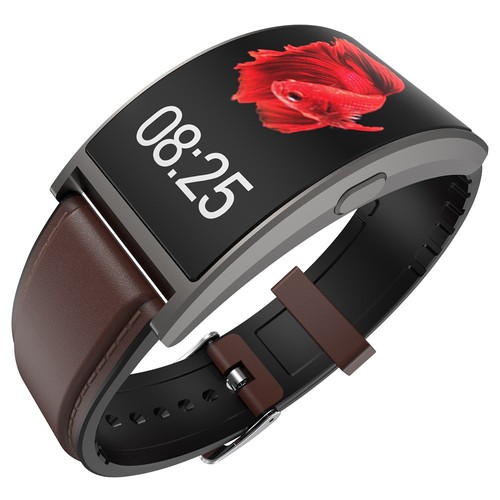 Makibes T20 Smart Band Blood Pressure Monitor Curved Screen Gray