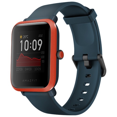 Huami Amazfit Bip S Smartwatch Heart Rate 1.28 Inch Transflective Color TFT Touch Screen 5ATM Water Resistant 40 Days Standby GPS + Glonass Positioning Support Multi-language - Black