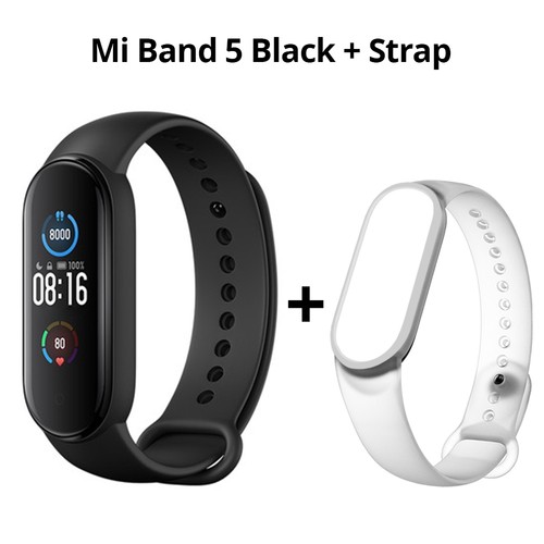 Xiaomi Mi Band Smart Bracelet Black White Strap