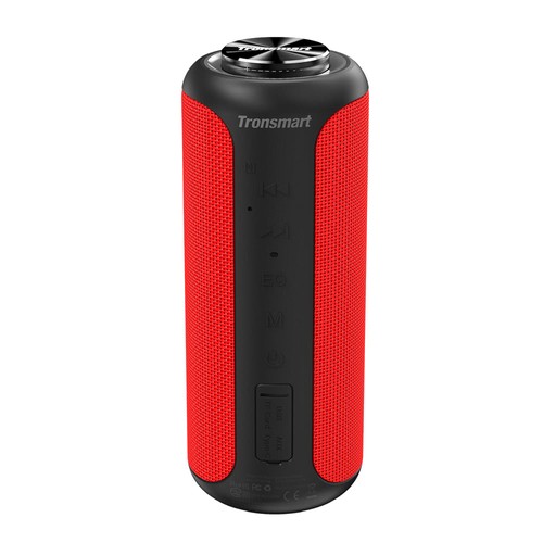 Tronsmart T6 Plus Upgraded Edition Bluetooth 5.0 40W Speaker NFC Connection 15 Hours Playtime IPX6 USB Charge Out - Red