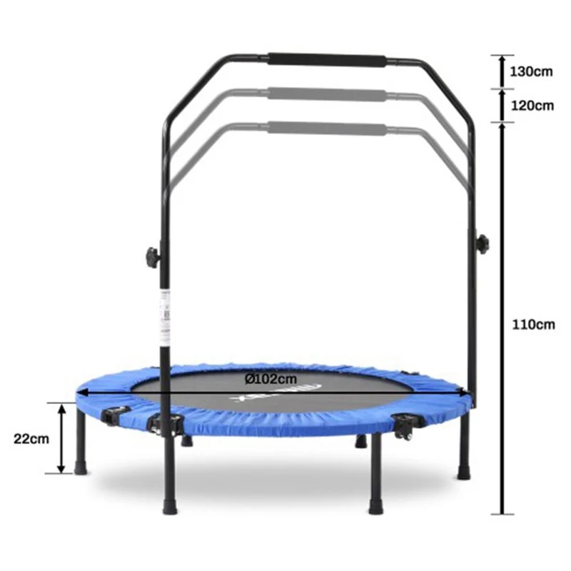 Merax 40 Inch Foldable Home Fitness Trampoline Blue