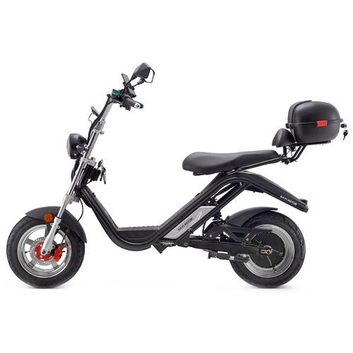 DAYI MOTOR e-Thor 3.0 Electric Motorcycle 3000W Brushless Motor 30AH Battery 12 Inch Scooter - Black