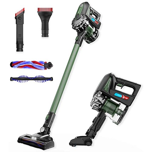 Proscenic P8 MAX 2-in-1 Flexible Cordless Vacuum Cleaner 20,000Pa Suction 2200mAh Removable Battery For Cleaning Floor Carpet Sofa – Green