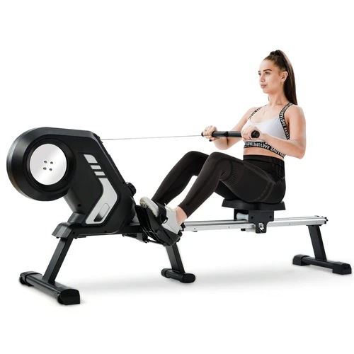 Rowing Machine Foldable Magnetic Resistance Home Gym Cardio Fitness Workout New 