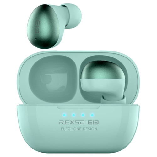 Elephone Elepods S TWS Bluetooth 5.0 Earphones Noise Cancelling Mic Low Latency Gaming Earbus - Green