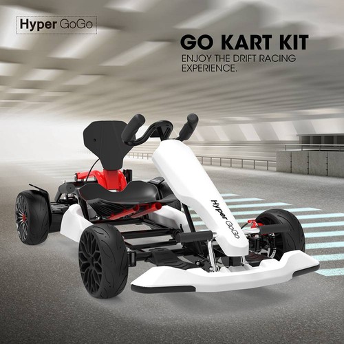 Hyper GoGo GO KART Kit Compatible With All Hoverboard Accessory White