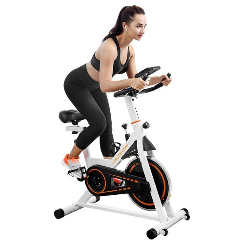 UREVO Indoor Cycling Bike Stationary Exercise Fitness Spinning Bike for Home Cardio Workout Bike Training Wit
