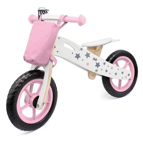 Wooden Balance Bike Star Model Pink