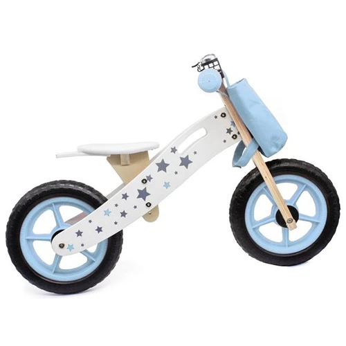 Wooden Balance Bike Star Model Blue