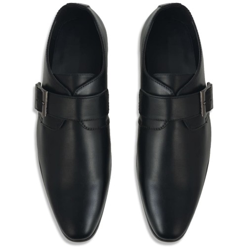 men's black monk strap shoes