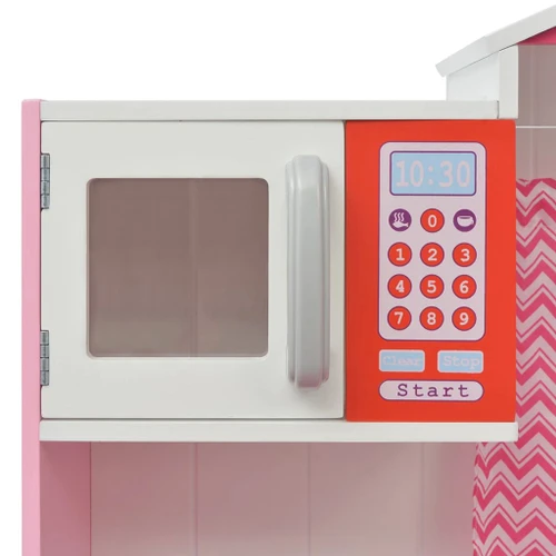 wooden pink oven toys kitchen microwave